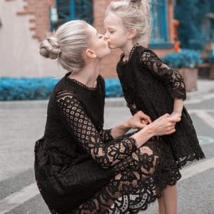 Tenue De Gala Assortie Pour Mère Et Fille