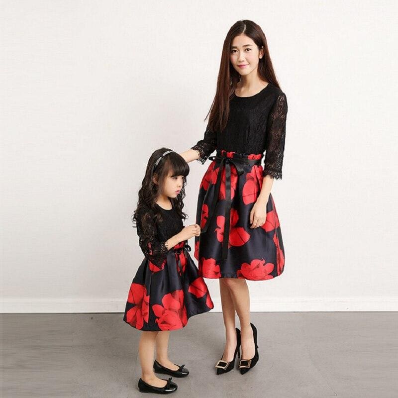 Robe Pour Cérémonie Mère Et Fille Assorties – Image 3
