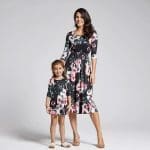 Robe De Soirée Assortie Pour Mère Et Enfant