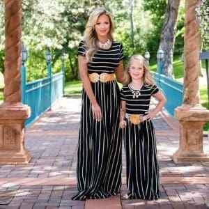 Robe Mère Et Fille À La Dubaïote