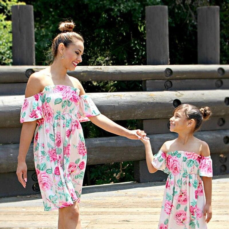 Robe À Motif Floral Pour Mère Et Fille – Image 4