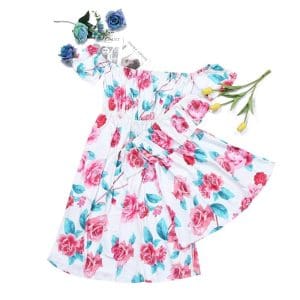 Robe À Motif Floral Pour Mère Et Fille