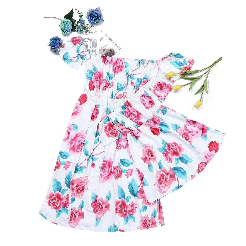 Robe À Motif Floral Pour Mère Et Fille