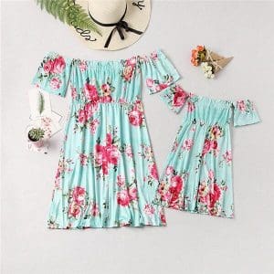 Robe Estivale À Fleurs Pour Fille Et Sa Mère