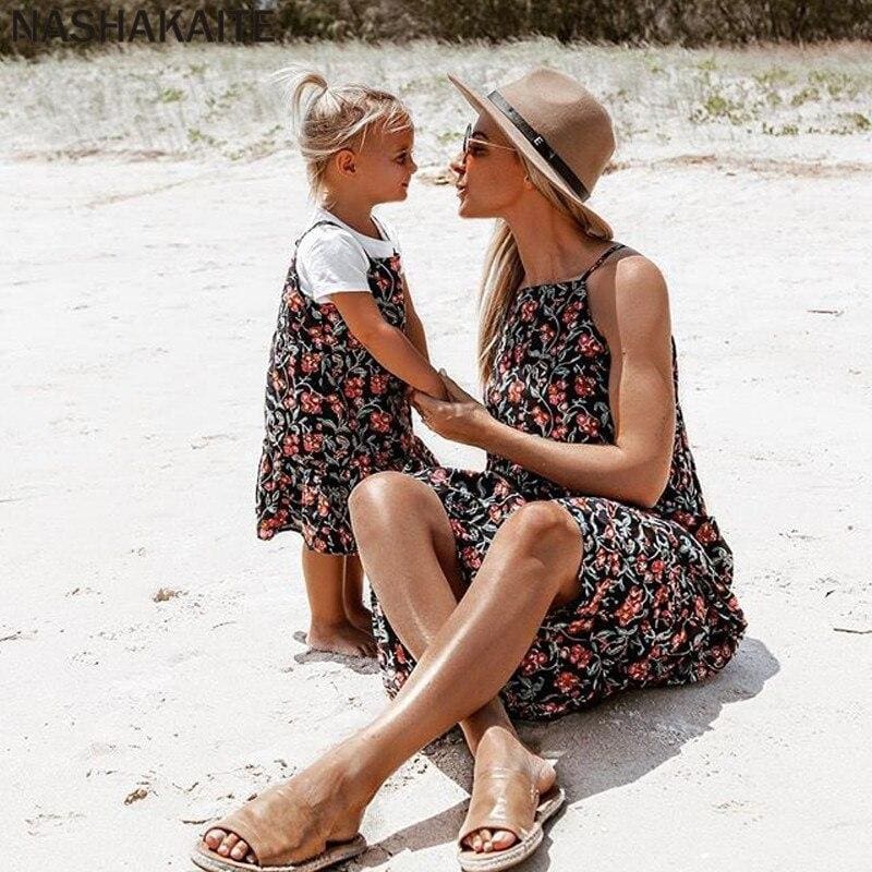 Robe Maxi Assortie Pour Mère Et Enfant – Image 3