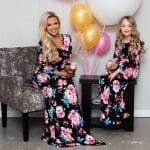 Robe Élancée Assortie Pour Mère Et Enfant