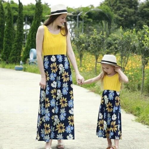 Ensemble Robe Assortie Mère Et Fille