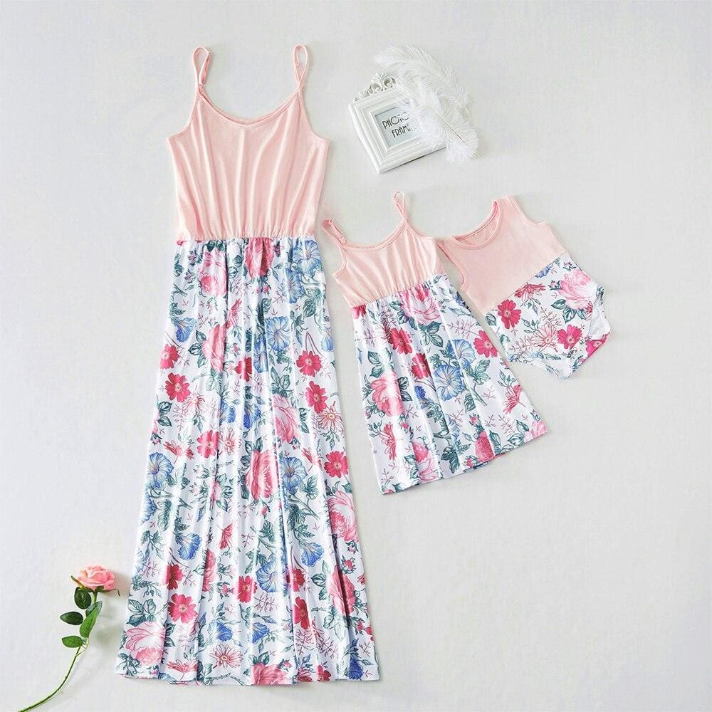 Robe Coordonnée Mère Et Enfant Féminin