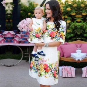 Robe Cérémonie Coordonnée Pour Mère Et Fille