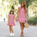 Robe Assortie Lucie Pour Mère Et Fille À Rayures