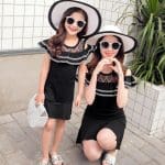 Robe Duo Mère Et Fille Pour Baptême