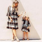 Robe Assortie Hippie Pour Mère Et Fille