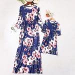 Robe Assortie Mère Et Fille Avec Motif Liberty