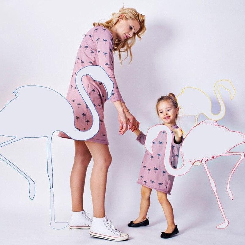Pull-Robe Coordination Mère-Fille