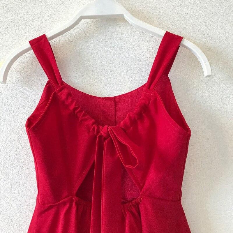 Ensemble Robe Assortie Rouge Pour Mère Et Fille – Image 5