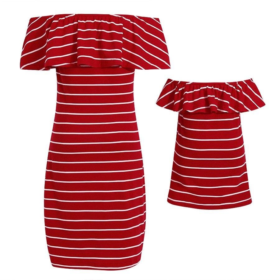 Robe Écarlate Assortie Pour Mère Et Fille – Image 2