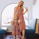Robe Rétro Assortie Mère Et Fille