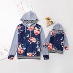 Sweat Mere Fille Fleuri
