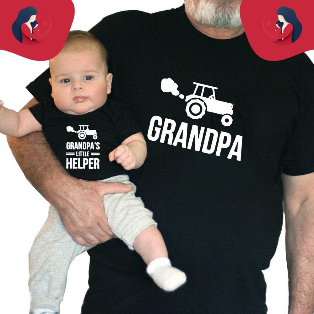 Tee-Shirt Coordonné Pour Papi Et Petits-Enfants