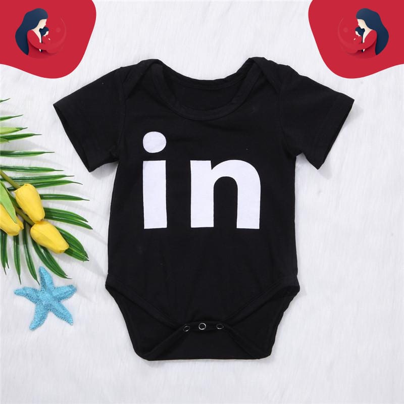 T-Shirt Assortis Enfants - BABY TWIN T Shirt Assorti Mon Mini Moi "IN" 3M