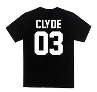 BONNIE CLYDE 03 Funny letters couple t shirts 2020 summer fashion black white women t shirt cotton short sleeve camisetas mujer T Shirt Couple Mon Mini Moi noir homme XS