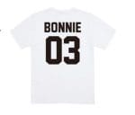 BONNIE CLYDE 03 Funny letters couple t shirts 2020 summer fashion black white women t shirt cotton short sleeve camisetas mujer T Shirt Couple Mon Mini Moi blanc femme XS 