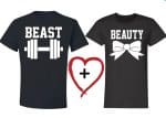 T-Shirt Pour Duo La Belle Et La Bête