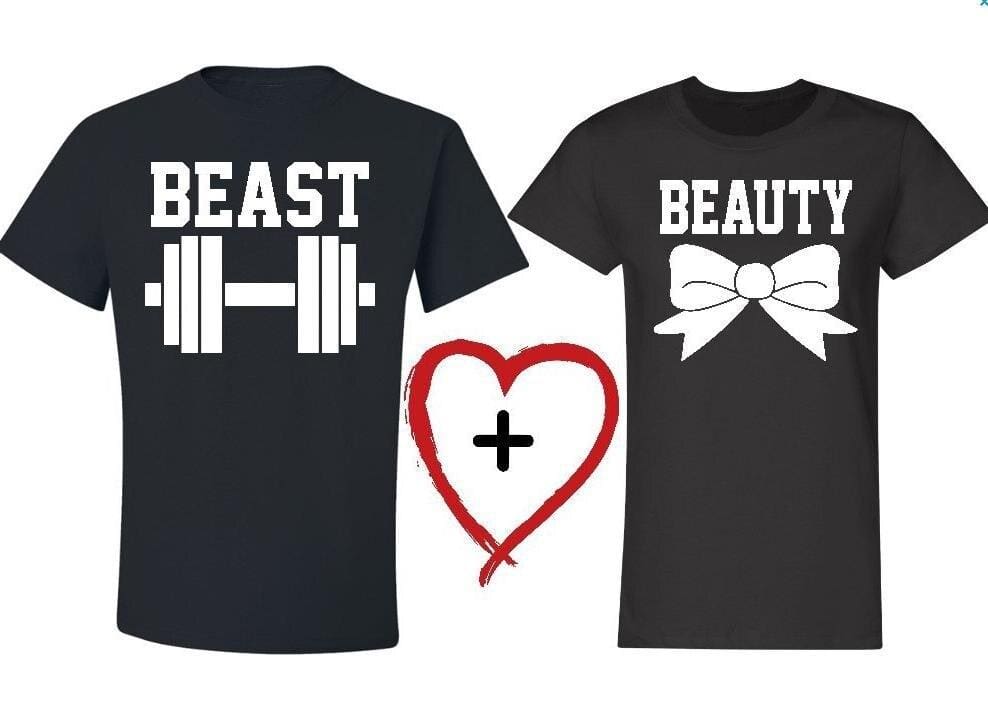 T-Shirt Pour Duo La Belle Et La Bête