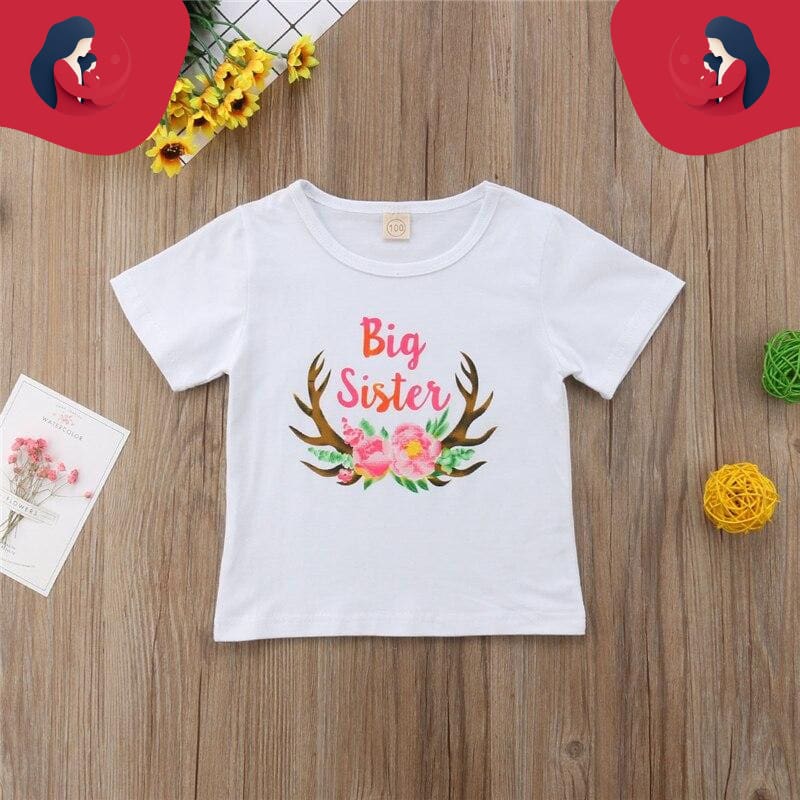 T-Shirt Duo Familial - Grande Et Petite Soeur – Image 3