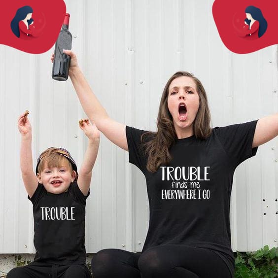 T-Shirt Comique Pour Maman Et Sa Fille