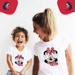 T-Shirt Duo Mère Et Fille Minnie