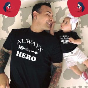 T-Shirt Coordination Père Et Petite Fille