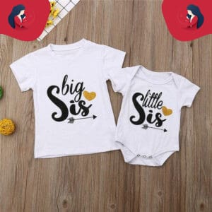 T-Shirt Assorti Pour La Famille - Grande Et Petite Soeur