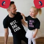 Tee Shirt Famille - Best Family Ever T Shirt Assorti Mon Mini Moi Noir Papa S 