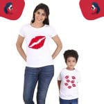 Tee Shirt Mere Fille Kiss T Shirt Assorti Mon Mini Moi Maman S 
