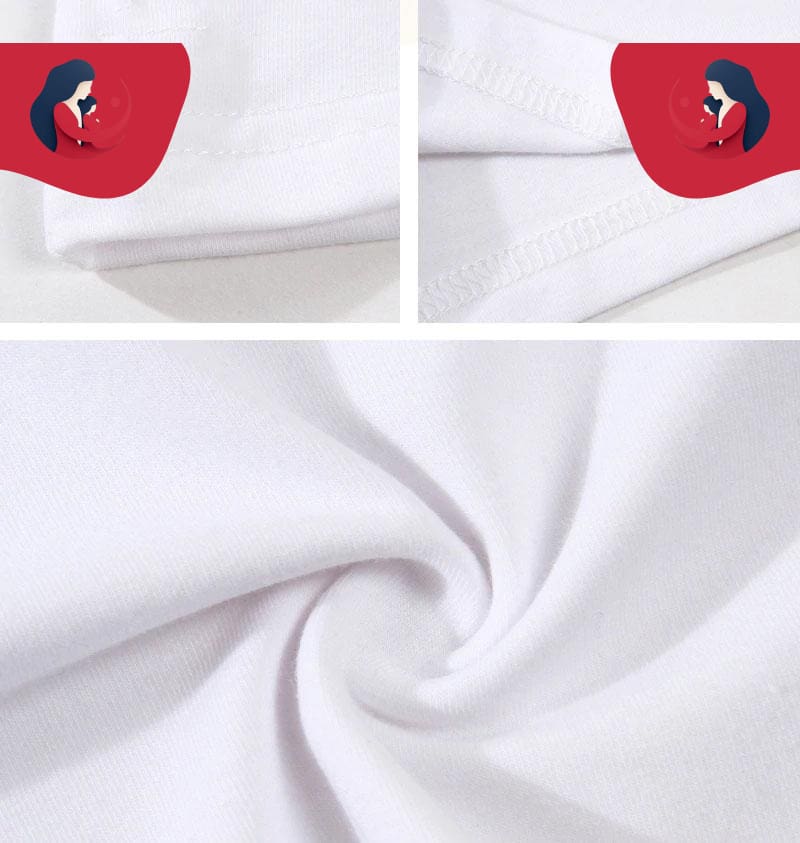T-Shirt Duo Mère Et Fille Avec Motif Bisou – Image 4