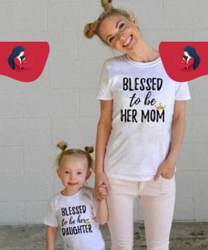 T-Shirt Assorti Pour Mère Et Fille Mina
