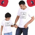 Tee Shirt Pere Fils T Shirt Pere Fils Mon Mini Moi Blanc Papa M 