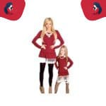 robe mère fille assorti rouge