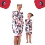 Pull mère fille à carreaux