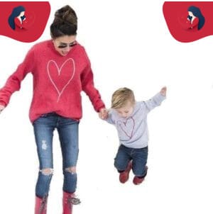 Pull mère fille assorti