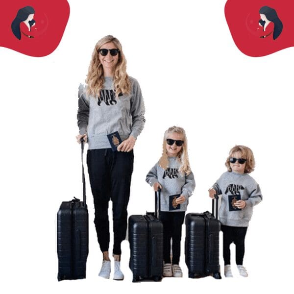Pull mère fille avec un ours