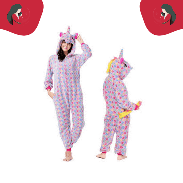 Pyjama mère fille licorne avec des étoiles