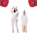 Pyjama mère fille blanc étoilé