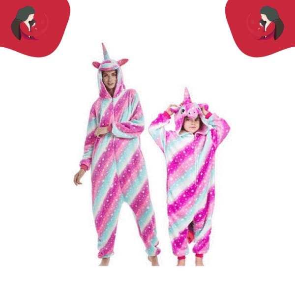 Pyjama mère fille licorne galaxie