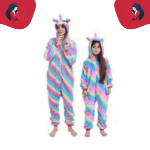 Pyjama mère fille licorne multicolore