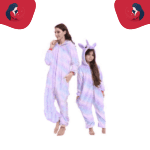 Pyjama mère fille violet