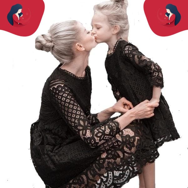 Robe Noire Assortie Pour Mère Et Fille – Image 3
