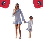 Robe mère fille courte