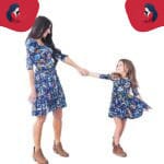 Robe mère fille imprimé fleuri